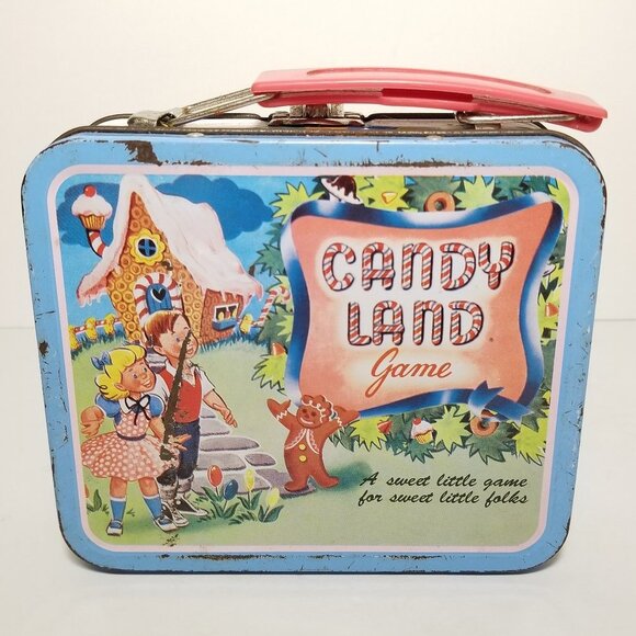 1998 Hasbro Candy Land Game Mini Metal Lunch box - Picture 2 of 6